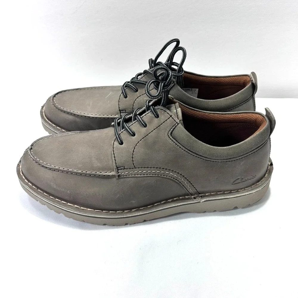 Clarks‎ Men's Eastridge Moc Grey Leather US 11W